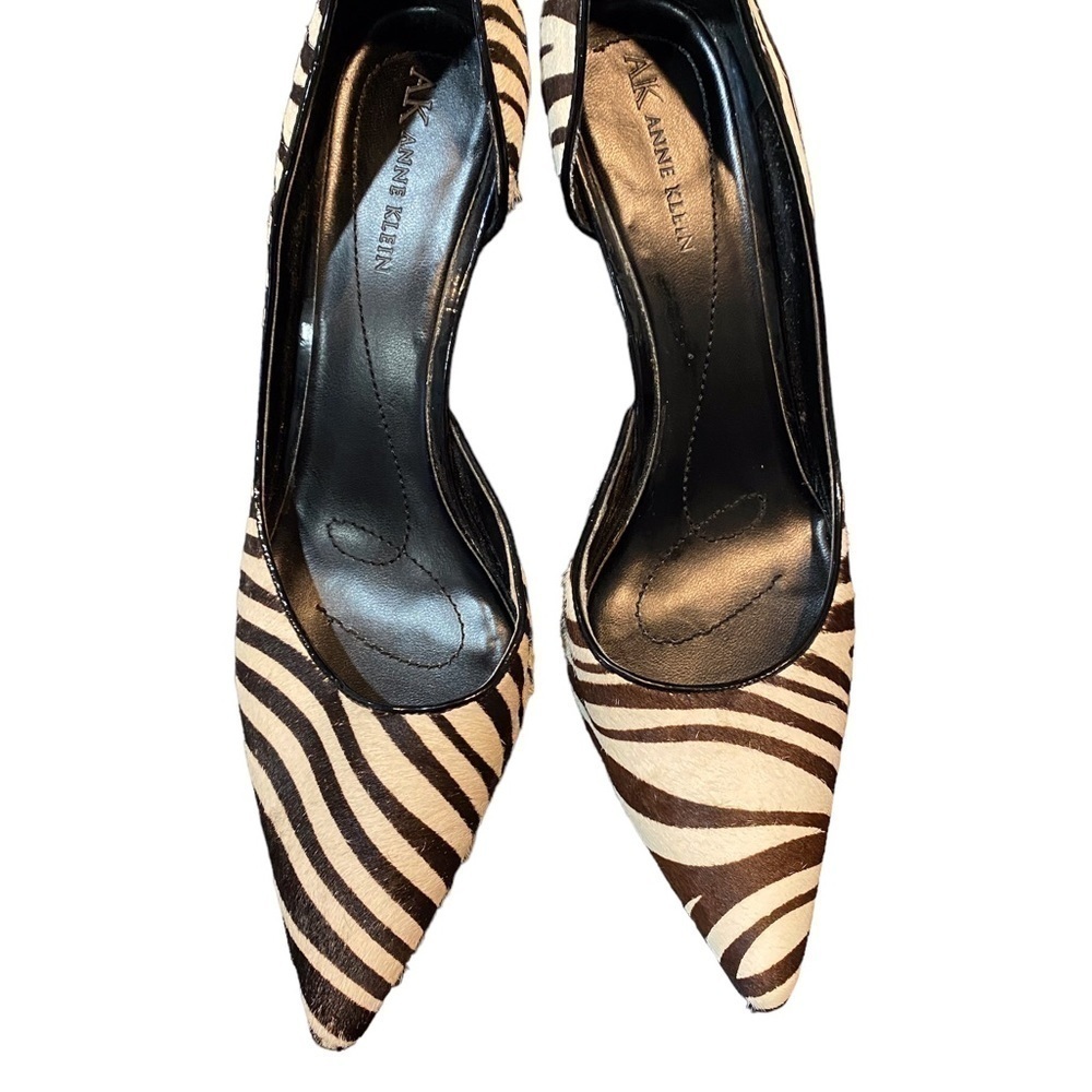 Anne Klein Zebra Print Heels l Women’s Size 8 Shoes - Picture 2 of 5